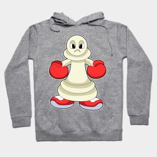 Chess piece Pawn as Boxer with Boxing gloves Hoodie